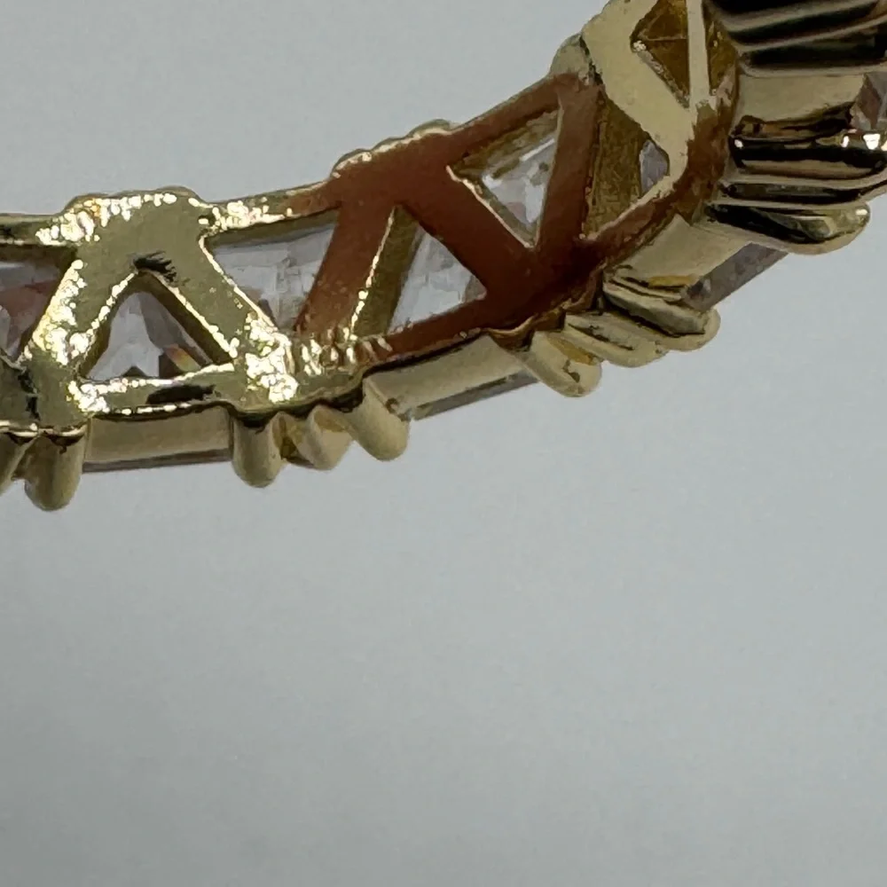 18k 6ct Trillion Eternity Band - Picture 8 of 11